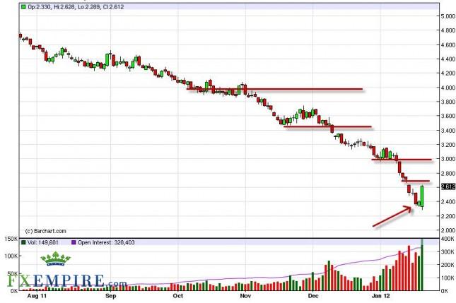 Natural Gas Forecast January 24, 2012, Technical Analysis
