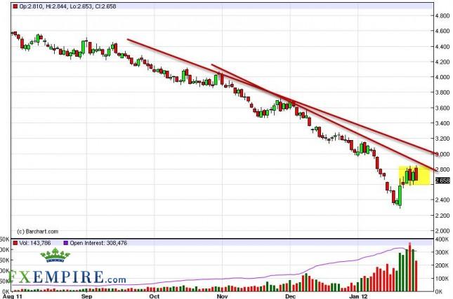 Natural Gas Forecast January 31, 2012, Technical Analysis
